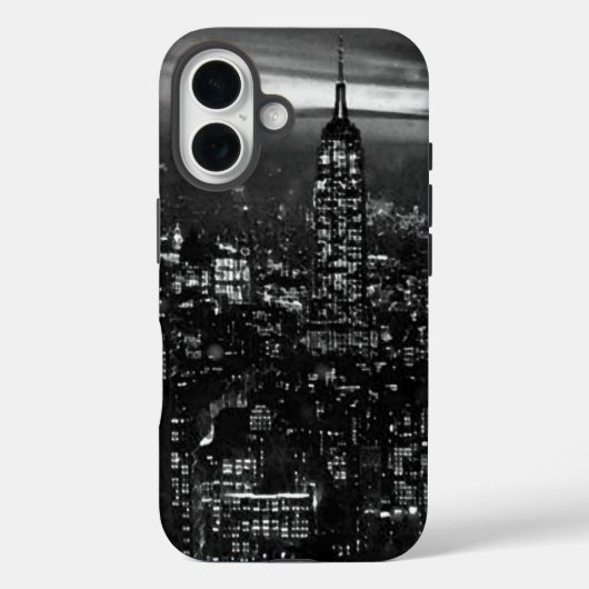 Coques Case-Mate iPhone Noir et blanc New York City (Verso)