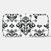 Coques Case-Mate iPhone Noir et blanc oriental : Texture classique (Verso (horizontal))