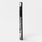 Coques Case-Mate iPhone Noir et blanc paisley (Dos/Gauche)