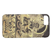 Coques Case-Mate iPhone Noir et cas bouddhiste tibétain de l'iPhone 7 (Dos (Horizontal))