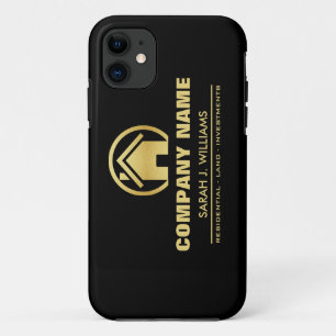 Coque Case-Mate Pour iPhone Noir et immobiliers d'or
