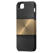 Coques Case-Mate iPhone Noir et or (Dos gauche)