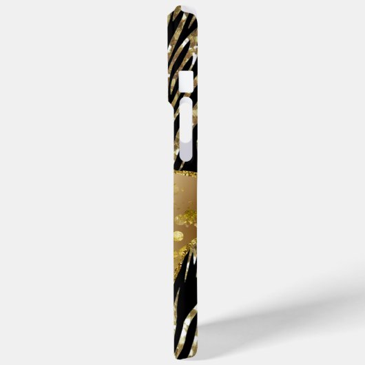 Coques Case-Mate iPhone Noir et or (Verso / Gauche)