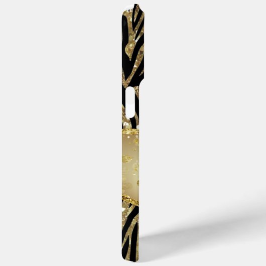 Coques Case-Mate iPhone Noir et or (Verso / Droite)