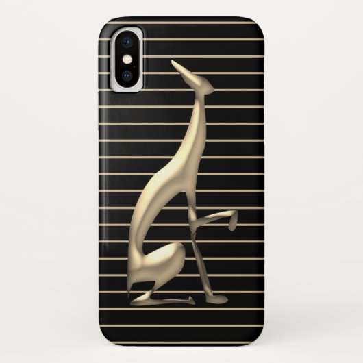 Coques Case-Mate iPhone Noir et or chic (Dos)