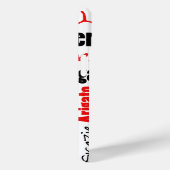 Coques Case-Mate iPhone Noir et rouge Merci Mot Cloud (Verso / Droite)