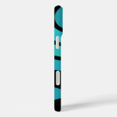 Coques Case-Mate iPhone Noir et Turquois (Verso / Droite)
