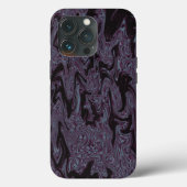 Coques Case-Mate iPhone Noir et violet Wavy (Verso)