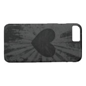 Coques Case-Mate iPhone Noir étoile coeur valentin (Dos (Horizontal))