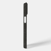 Coques Case-Mate iPhone Noir Faux cuir look classique Monogramme (Verso / Droite)