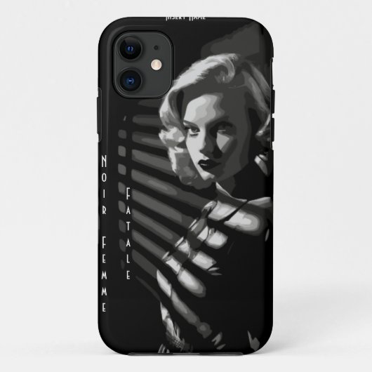 Coques Case-Mate iPhone Noir Femme Fatale (Dos)