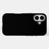 Coques Case-Mate iPhone Noir fou (Le Noir le plus foncé) PERSONNALISABLE (Verso (horizontal))