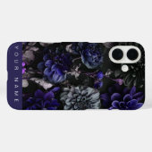 Coques Case-Mate iPhone Noir Garden Blue (Verso (horizontal))