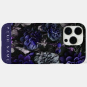 Coques Case-Mate iPhone Noir Garden Blue (Verso (horizontal))