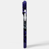 Coques Case-Mate iPhone Noir Garden Blue (Verso / Gauche)