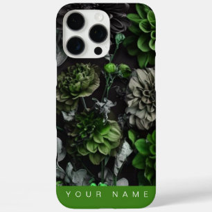 Coques iPhone 16 Pro Max Noir Garden Green