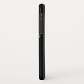 Coques Case-Mate iPhone Noir Girly de zen de parties scintillantes d'or de (Dos/Gauche)