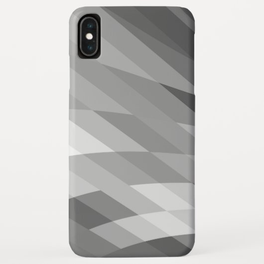 Coques Case-Mate iPhone Noir, Gris, Blanc Géométrique Abstrait (Dos)