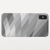 Coques Case-Mate iPhone Noir, Gris, Blanc Géométrique Abstrait (Dos (Horizontal))