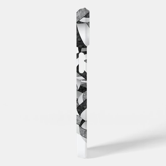 Coques Case-Mate iPhone Noir gris monogrammed filles volleyball (Verso / Droite)