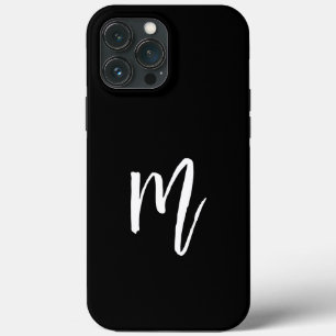 Case-Mate iPhone Case Noir initial minimaliste monogramme
