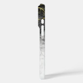 Coques Case-Mate iPhone Noir Jade Aquarelle Encre personnalisable (Verso / Gauche)