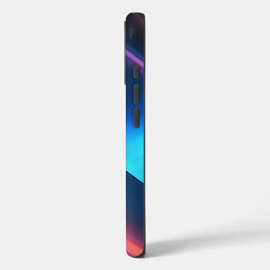 Coques Case-Mate iPhone Noir marine bleu cobalt abstrait (Verso / Gauche)