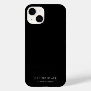 Coque Pour iPhone 14 Noir moderne