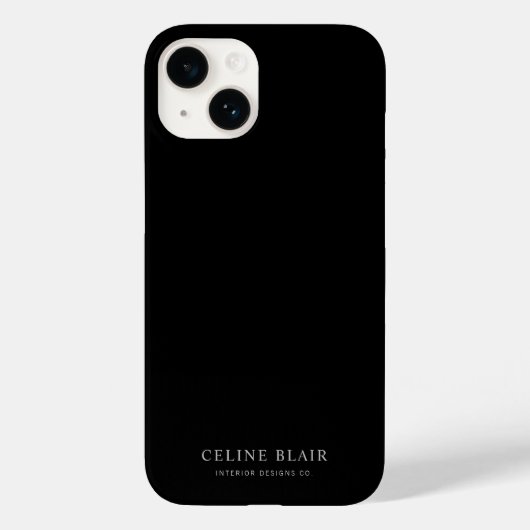 Coques Case-Mate iPhone Noir moderne (Verso)