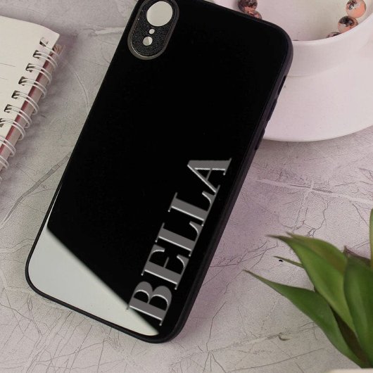 Coques Case-Mate iPhone Noir moderne initial minimal contemporain