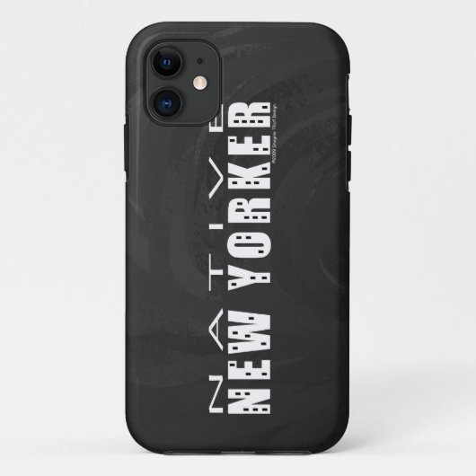 Coques Case-Mate iPhone Noir natif de New York (Dos)