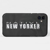 Coques Case-Mate iPhone Noir natif de New York (Dos (Horizontal))