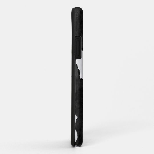 Coques Case-Mate iPhone Noir noir Monogramme Coque-Mate iPhone (Dos/Droite)