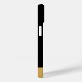 Coques Case-Mate iPhone Noir or (Verso / Droite)