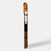 Coques Case-Mate iPhone NOIR ORANGE DOMMASK MONOGRAM Gemstone (Verso / Gauche)