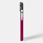 Coques Case-Mate iPhone Noir Parties scintillant Drivers Hot Pink Glam Sig (Verso / Gauche)