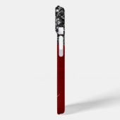 Coques Case-Mate iPhone Noir Parties scintillant Lecteurs Rouge Signature  (Verso / Gauche)