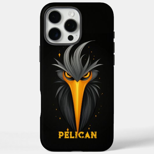 Coques Case-Mate iPhone Noir pélican en colère (Verso)