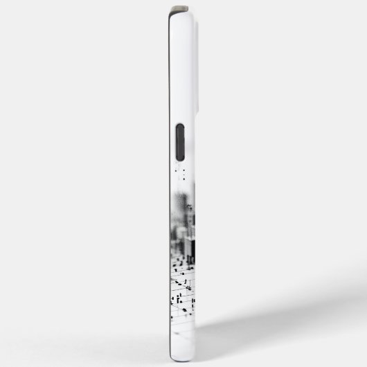 Coques Case-Mate iPhone Noir pointillisme monochromatique architecture urb (Verso / Droite)