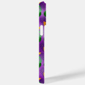 COQUES Case-Mate iPhone NOIR PURPLE VERT OR MARDI GRAS MASQUES & FEUILLE (Verso / Droite)