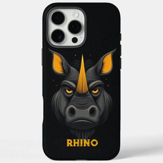 Coques Case-Mate iPhone Noir Rhino en colère (Verso)