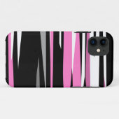 Coques Case-Mate iPhone Noir rose et blanc (Dos (Horizontal))