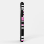 Coques Case-Mate iPhone Noir rose et blanc (Dos/Droite)