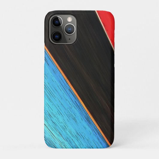 Coques Case-Mate iPhone Noir Rouge Et Bleu 312 (Dos)
