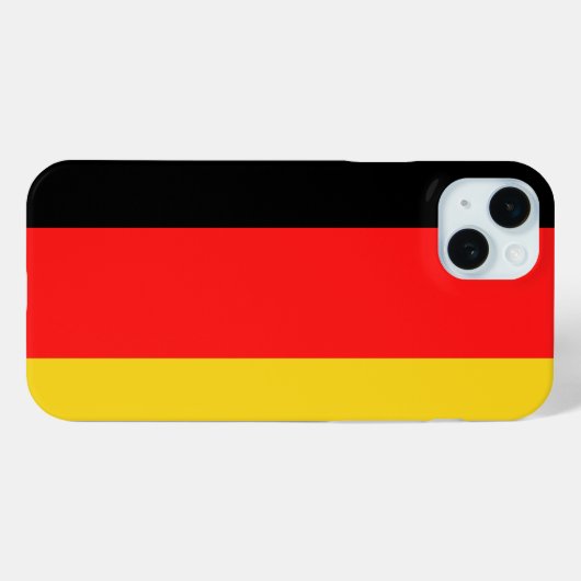 Coques Case-Mate iPhone Noir rouge jaune Allemagne (Verso (horizontal))