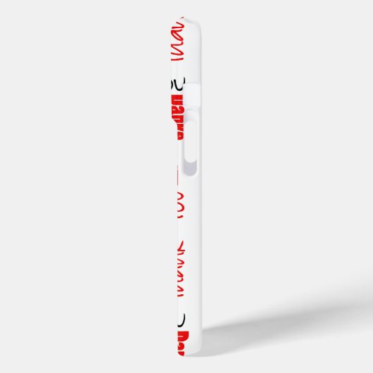 Coques Case-Mate iPhone Noir rouge Merci multilingue Mot Cloud (Verso / Gauche)