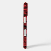 Coques Case-Mate iPhone Noir rouge Motif Abstrait (Verso / Droite)