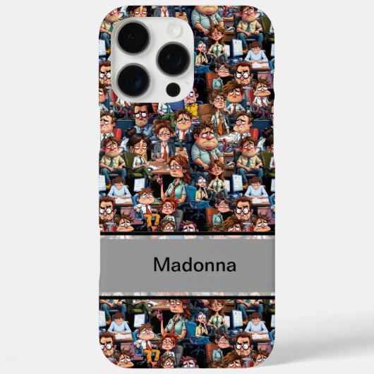Coques Case-Mate iPhone Noir stress travail (Verso)