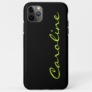 Case-Mate iPhone Case Noir tendance moderne avec n'importe quel nom