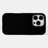 Coques Case-Mate iPhone Noir, tout simplement élégant (Verso (horizontal))